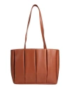 Themoirè Woman Shoulder Bag Tan Size - Recycled Polyurethane In Brown