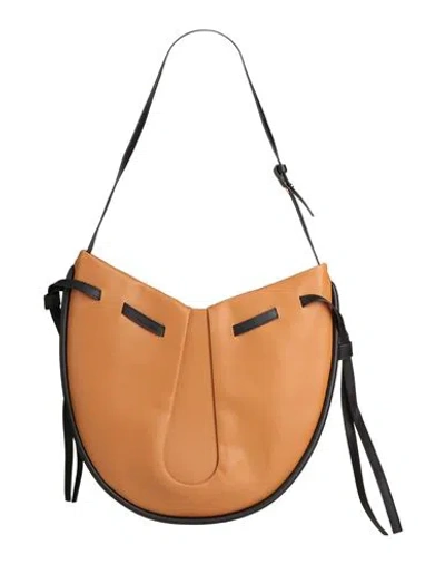 Themoirè Woman Shoulder Bag Tan Size - Textile Fibers In Brown