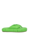 Themoirè Woman Thong Sandal Lime Green Size 7 Textile Fibers In Green