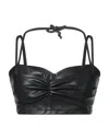 Themoirè Tops In Black