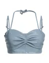 Themoirè Tops In Blue