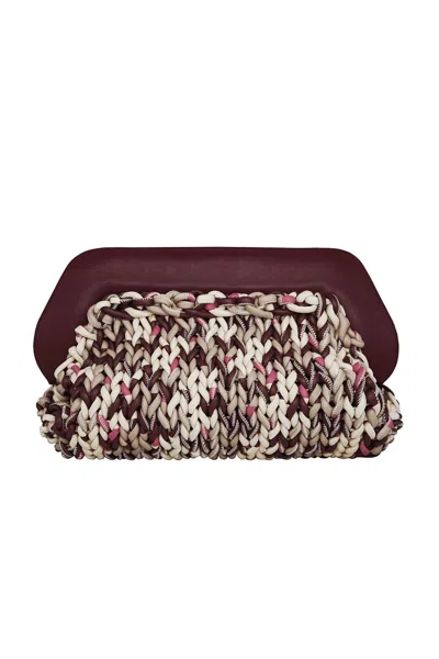 Themoirè Women's Bios Printed Knitted Bag In Cabernet In Red