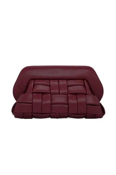 Themoirè Women's Bios Woven Bag In Cabernet In Red