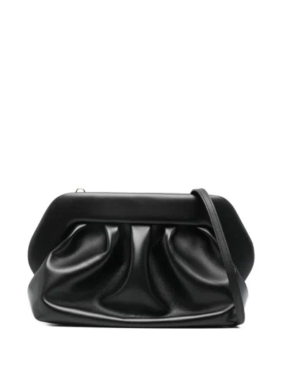 Themoirè Bios Vegan Leather Clutch In Black