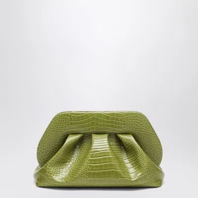 Themoirè Women's Clutch Tia Kiwi Color Coconut Effect In Green