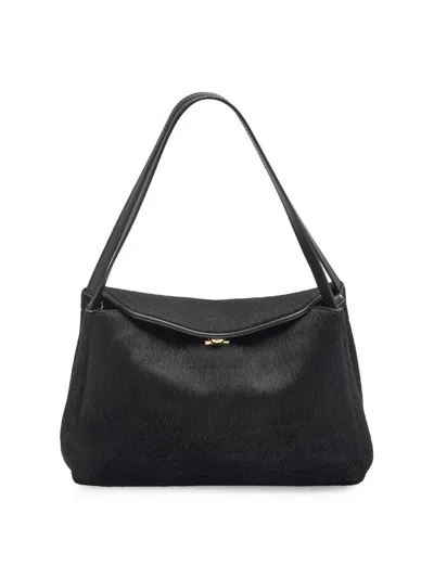 Themoirè Women's Eudora Faux Pony Hair Shoulder Bag In Black