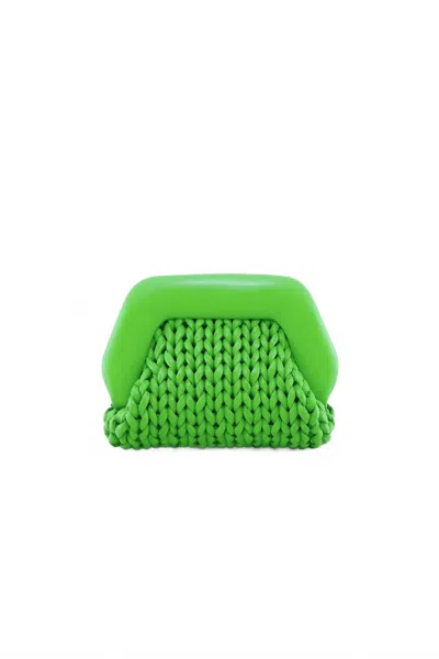 Themoirè Women's Gea Knitted Clutch Bag In Mantis In Green