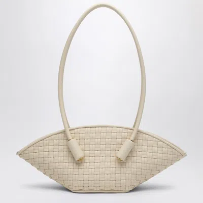 Themoirè Women's Ivory Olympia Bag In Woven Eco-leather