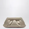 Themoirè Pleated Satin Clutch Bag Emera In White