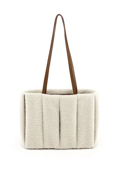 Themoirè Women's Kore Eco Fur Bag In Milk/brown In Multi