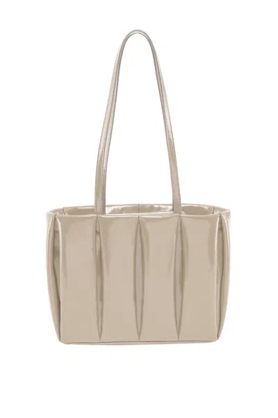 Themoirè Women's Kore Shiny Bag In Wheat In Gold