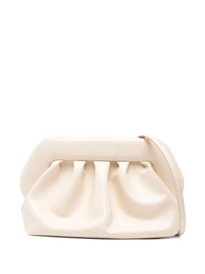 Themoirè Women Light Cream Bios Clutch In Neutral