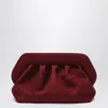Themoirè Medium Bios Clutch Plum Suede Effect In White