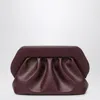 Themoirè Medium Bios Clutch Prune In White