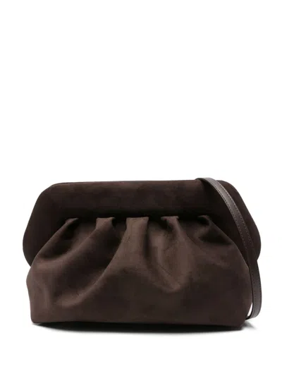 Themoirè ' Women's Pleated Clutch Bag In Brown