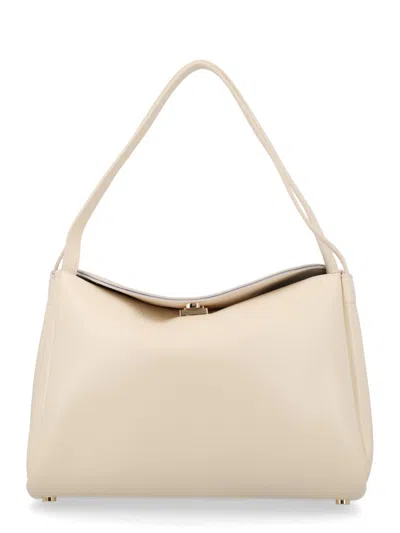 Themoirè Women's Structured Shoulder Bag In Beige