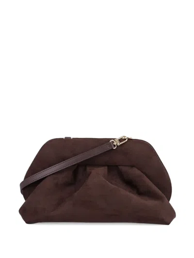 Themoirè ' Women's Tia Pleated Clutch Bag In Brown