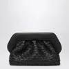 Themoirè Geo Micro Woven Clutch Bag In Black