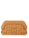 Themoirè Woven Bios Clutch In Brown