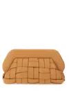Themoirè Bios Weaved Clutch Bag In Brown