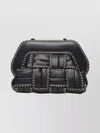 Themoirè Woven Clutch Bag Shoulder Strap