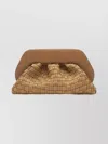 Themoirè Woven Rectangular Clutch Bag Tia