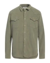 The.nim Standard The. Nim Standard Man Shirt Sage Green Size Xxl Cotton, Elastane In Sage Green