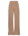 The.nim Standard The. Nim Standard Woman Pants Camel Size 30 Cotton, Lyocell, Elastane In Beige
