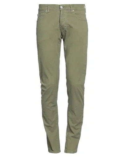 The.nim The. Nim Standard Man Pants Military Green Size 34 Cotton, Polyester, Elastane