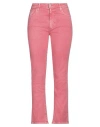 The.nim The. Nim Standard Woman Jeans Fuchsia Size 31 Cotton, Elastane In Pink
