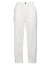 The.nim The. Nim Woman Pants Ivory Size 27 Cotton, Lyocell, Elastane In White