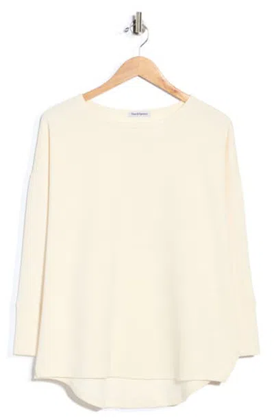 Theo And Spence Boat Neck Top In Neutral