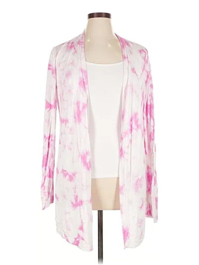 Pre-owned Theo & Spence Cardigan Sweater In Pink