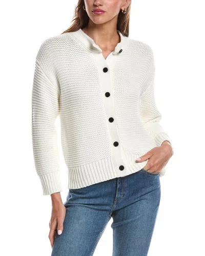Theo And Spence Theo & Spence Chunky Open Knit Cardigan In White