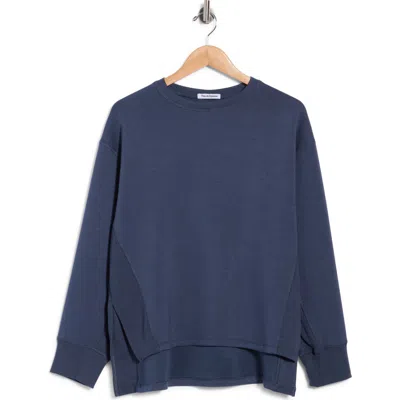 Theo And Spence Crewneck Sweatshirt In Blue