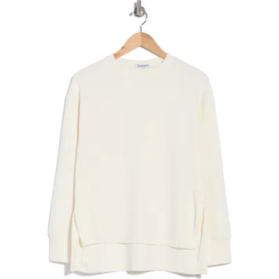 Theo And Spence Crewneck Sweatshirt In White