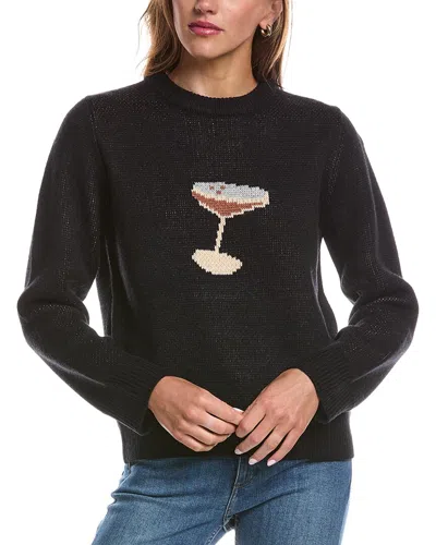 Theo And Spence Theo & Spence Espresso Martini Crewneck Sweater In Black