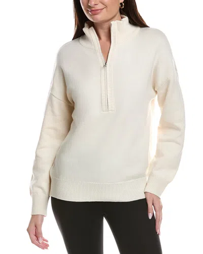 Theo And Spence Martini 1/4-zip Pullover In White
