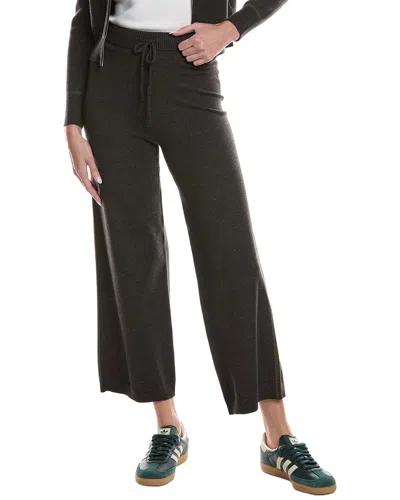 Theo And Spence Piped Seam Wide Leg Pant In Black