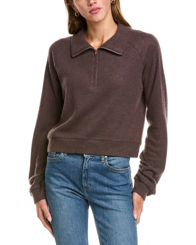 THEO AND SPENCE WAFFLE 1/4-ZIP PULLOVER