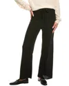Theo And Spence Waffle Yummy Wide Leg Pant In Black
