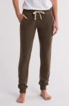 Theo And Spence Yummy Pocket Brushed Knit Joggers In Olive