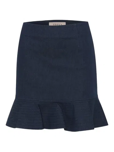 Theo By Tim Van Steenbergen Ruffled-hem Skirt