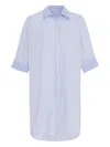 Theo By Tim Van Steenbergen Striped Button-down Shirt Dress