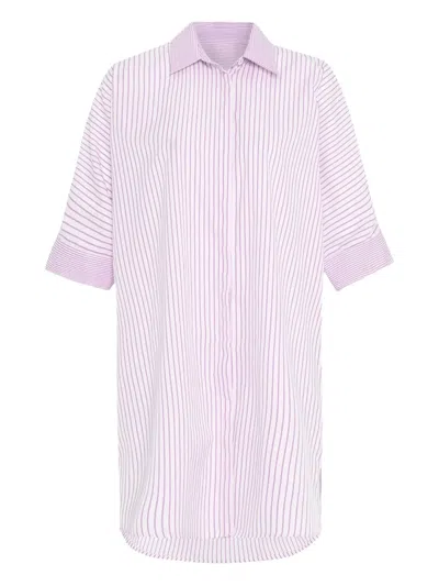 Theo By Tim Van Steenbergen Striped Button-fastening Shirtdress