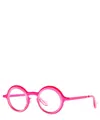 Theo Eyeglasses Cabochon 013 Transparent+fluo Pink In Crl