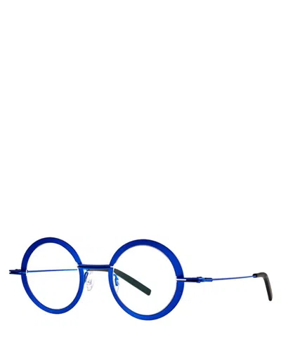 Theo Eyeglasses Crunchy 7601 Mm Electric Blue In Crl