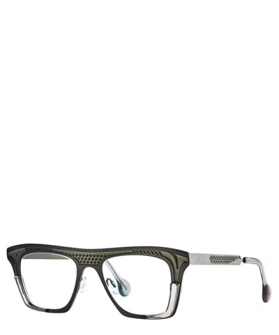 Theo Eyeglasses Elvis 258 C 5+735+transparent Graphite Grey In Crl