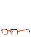 Theo Eyeglasses Graffi 305 Fluo Red+fairy Brown In Crl