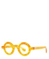 THEO EYEGLASSES ORSO 013 NEON YOLK YELLOW+TRANSPARENT YOLK YELLOW